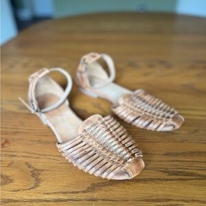 Seychelles Tan Woven Sandals